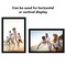 Americanflat Gallery Picture Frame - Set of 2 - Photo Frame for Wall Decor - Shatter Resistant Glass - Adjustable Hanging Hardware - Includes Easel for Tabletop Display - Black